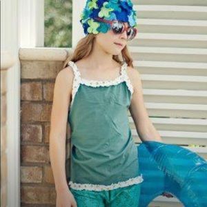 NWT Matilda Jane Aqua Love tank sz 6